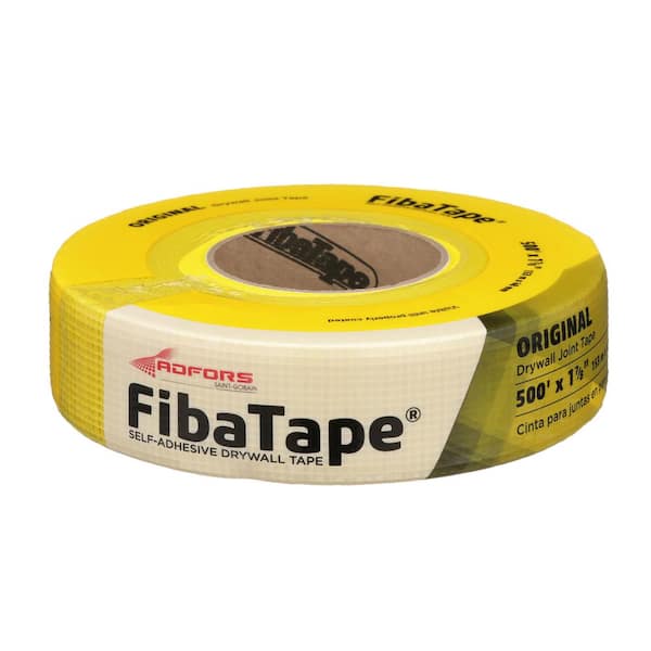 Saint-Gobain ADFORS FibaTape Standard Yellow 1-7/8 in. x 500 ft. Self-Adhesive Mesh Drywall Joint Tape