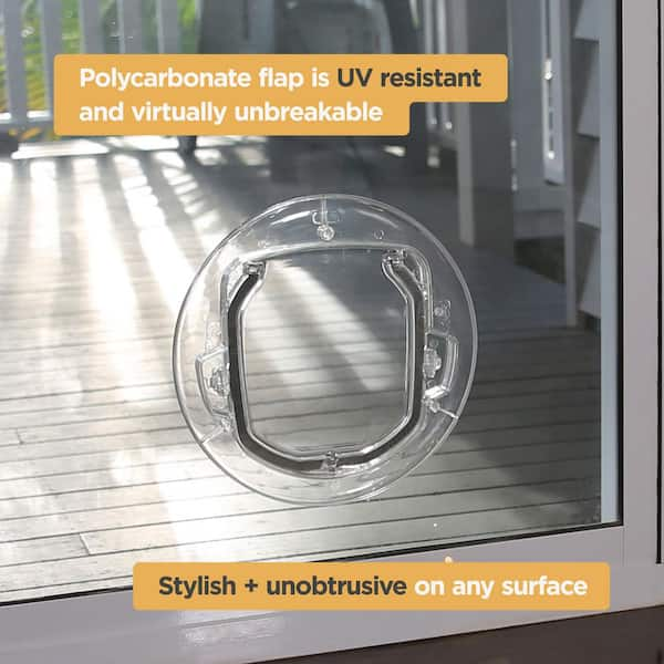 Safety Innovations Complete Deluxe Bi-Fold Door Lock- Made from Unbreakable Clear Polycarbonate, (2- Pack)