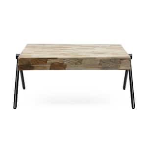 Gurley Black Square Wood Outdoor Coffee Table