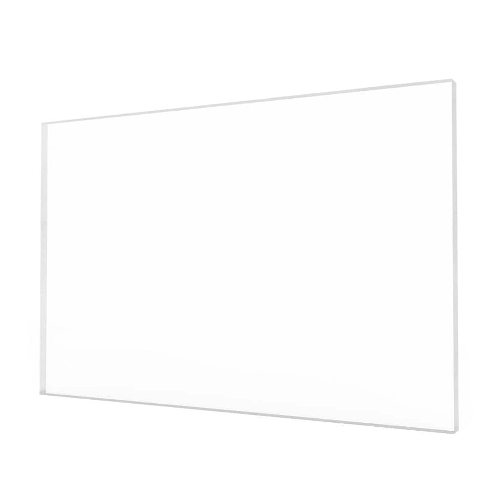 Fab Glass and Mirror Plexiglass 20 in. x 24 in. Clear Rectangular Acrylic Sheet 1/4 in. Thick