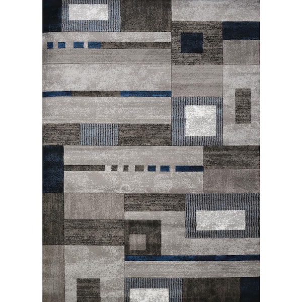 United Weavers Studio Percussion Denim Blue 2 ft. x 3 ft. Indoor Area Rug