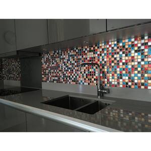 Ibiza 11.81 in. x 11.81 in. Square Joint Gloss Glass Mosaic Tile (0.97 sq. ft./Each)
