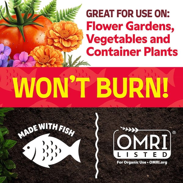 640 oz. (5 gal.) Organic Gardening Liquid Fish Emulsion Plant Food Fertilizer Concentrate 5-1-1