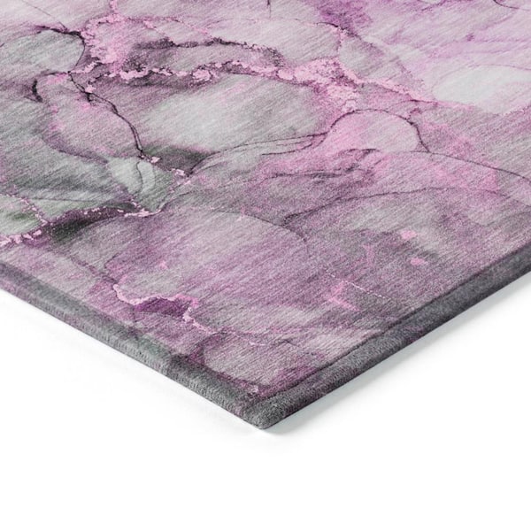 Chantille ACN520 Pink 9 ft. x 12 ft. Machine Washable Indoor/Outdoor Geometric Area Rug