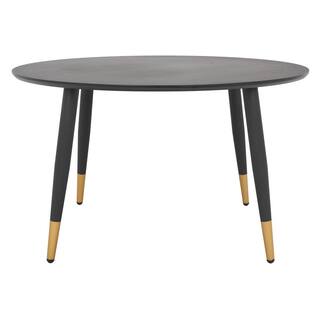 Kate And Laurel Alessia Tavolino Ovale In Bronzo – Design Di Transizione, Piano Strutturato – 85x51x38 Cm