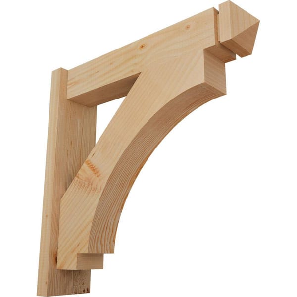 Ekena Millwork 6 in. x 24 in. x 24 in. Douglas Fir Imperial Arts and Crafts Smooth Outlooker