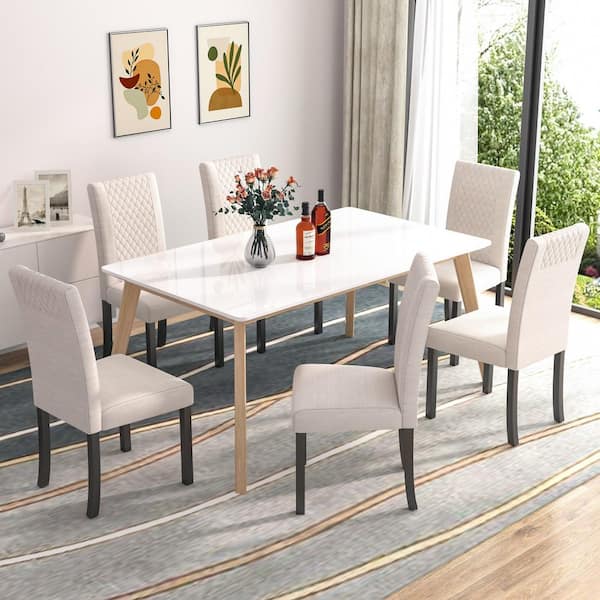 Upholstered dining room chairs set of 6 hotsell