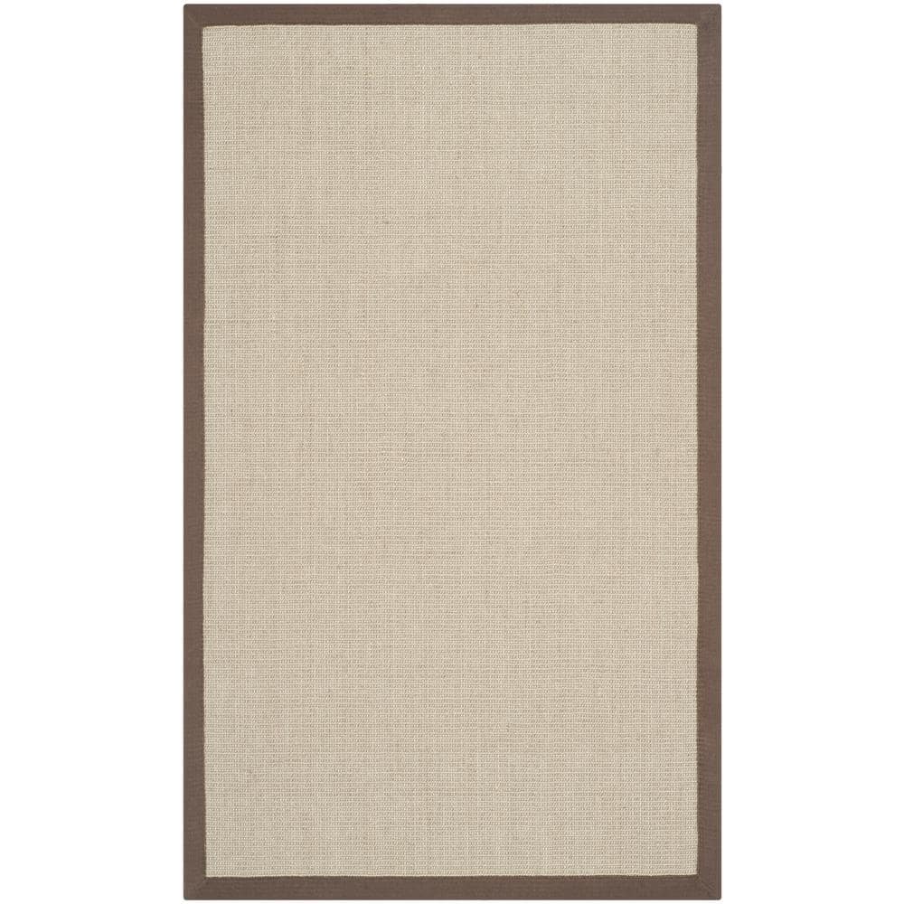 Natural Fiber NF441 Power Loomed Indoor Accent Rug - Taupe/Light Brown - 3'x5' - Safavieh