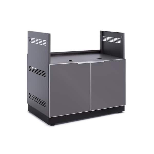 NewAge Products Aluminum Gray 36 in. W x 34.75 in. H x 23 in. D Insert Gas Grill Outdoor Kitchen Cabinet