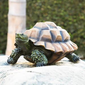 9 in. Tall Indoor/Outdoor Weather-Resistant Turtle Yard Statue Decoration