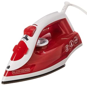 Black and Decker TrueGlide Premium Variable Compact Iron in Red with Nonstick Plate
