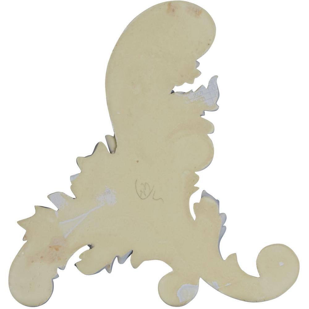 Primed White Polyurethane Architectural Onlay, 12.25" x 11.25"