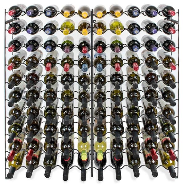 100 bottle outlet metal wine rack