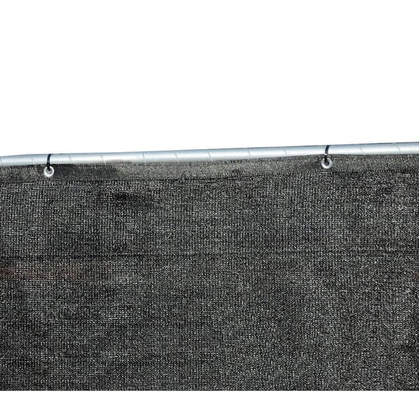 FENCE4EVER 46 in. x 50 ft. Black Privacy Fence Screen Plastic Netting Mesh  Fabric Cover with Reinforced Grommets for Garden Fence F4E-B450FS-A-90 -  The Home Depot