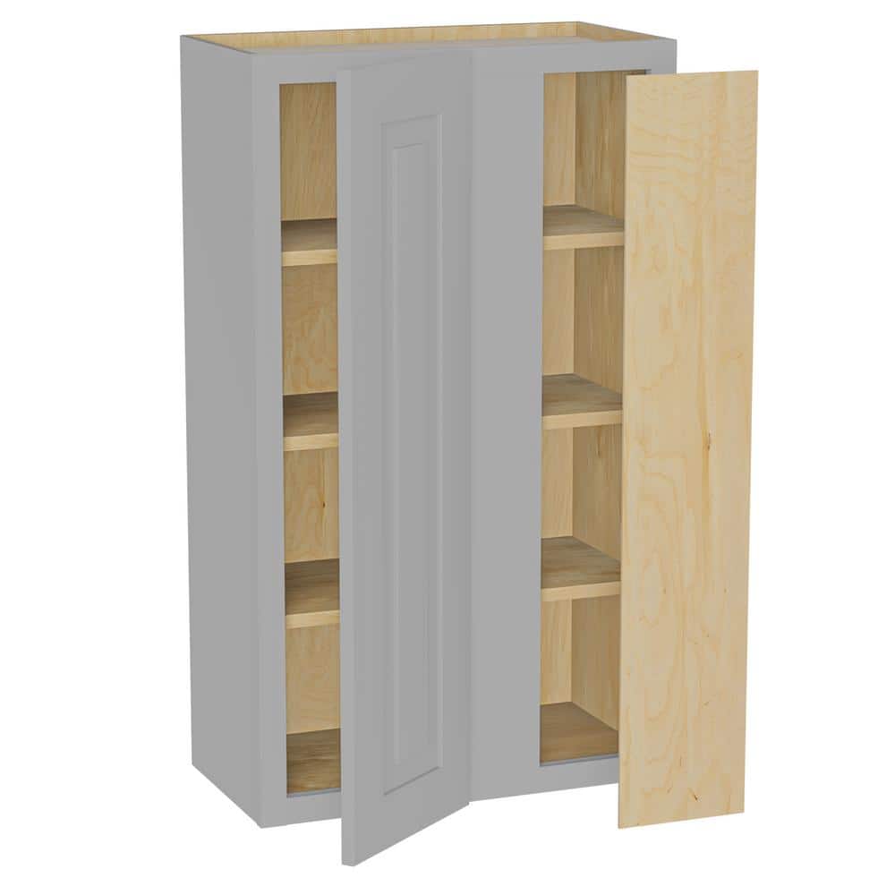 Grayson 24 in. W x 12 in. D x 42 in. H Assembled Plywood Blind Wall Kitchen Cabinet in Pearl Gray with Soft Close RH price history on PriceWatchPro