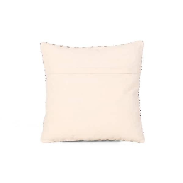 The Sak Home Hacienda 18 x 18 Pillow Cover - White - 18 x 18 in