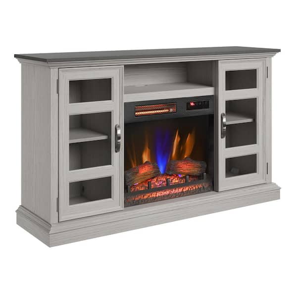 Duraflame 56 in. Freestanding Electric Fireplace TV Stand in Blanco Oak