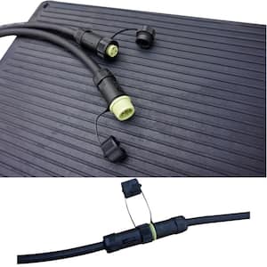 23 in. x 40 in. Blue Heated Rubber Snow Melting Mat with 10 ft. GFCI Cable