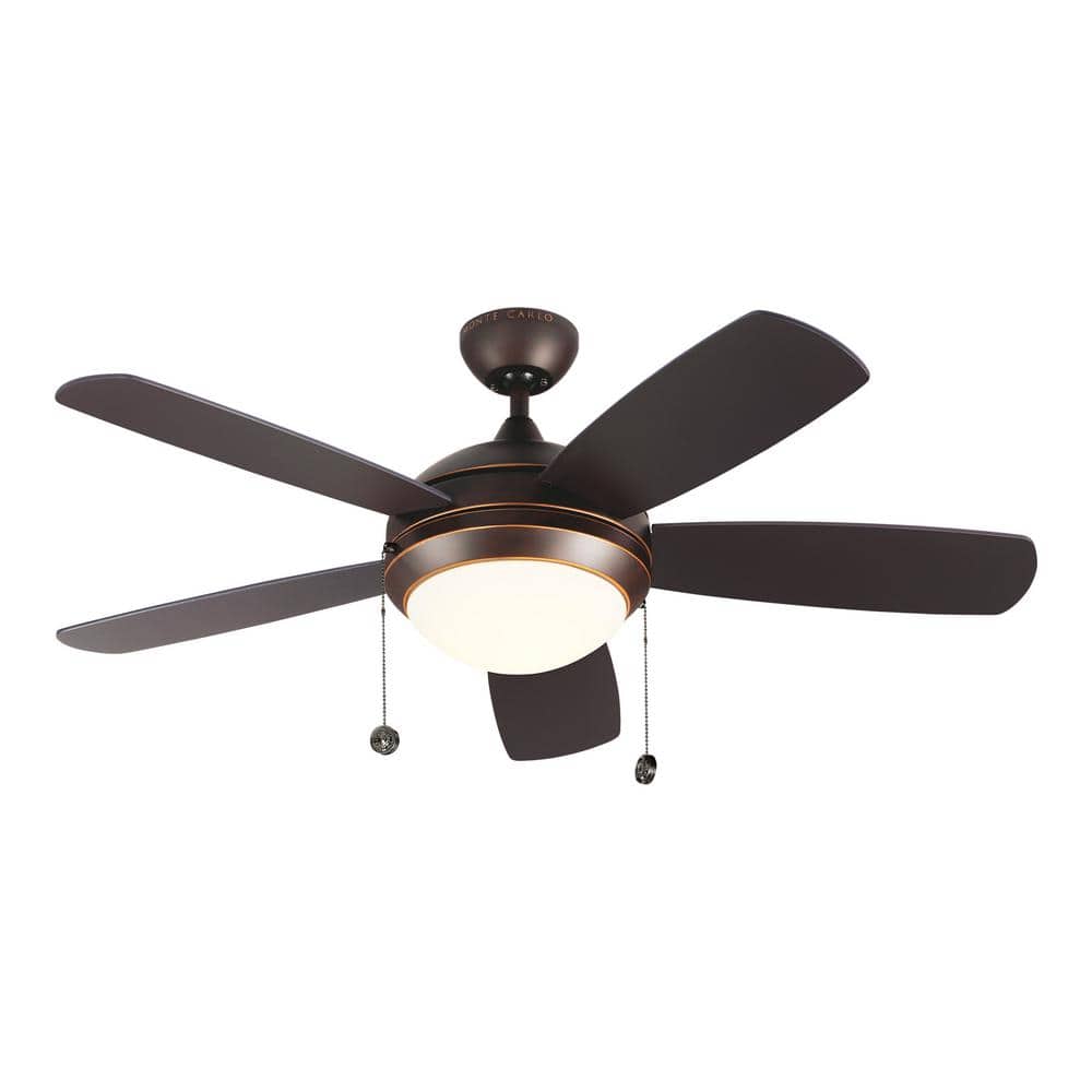 Generation Lighting Discus Classic 44 in. Integrated LED Indoor Roman Bronze Ceiling Fan with