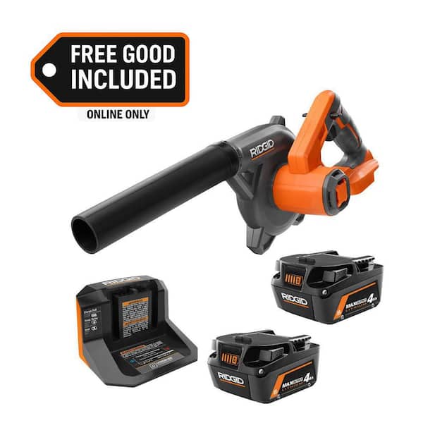 18V MAX Output Starter Kit with (2) 4.0 Ah MAX Output Batteries and Charger with FREE 18V Compact Blower