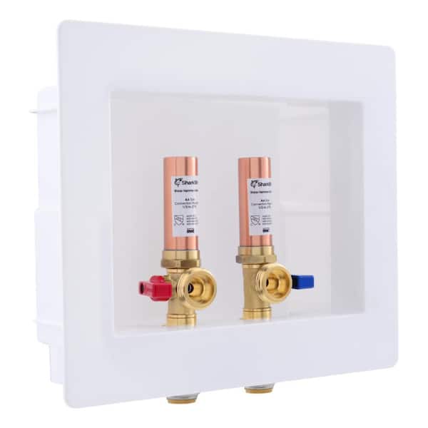 1/2 in. Push-to-Connect x 3/4 in. MHT Brass Washing Machine Outlet Box with Water Hammer Arrestors