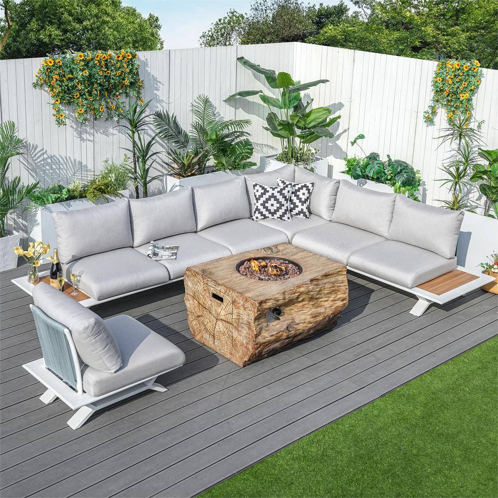 数々の賞を受賞 6-Piece furnishings moda Aluminum Set Conversation Patio テーブル・チェア・ハンモック