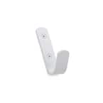 3-3/16 in. (81 mm) White Utility Wall Mount Hook (6-Pack)