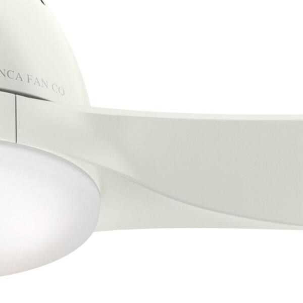 Casablanca - Wisp 52 in. LED Indoor Fresh White Ceiling Fan with Light and Remote