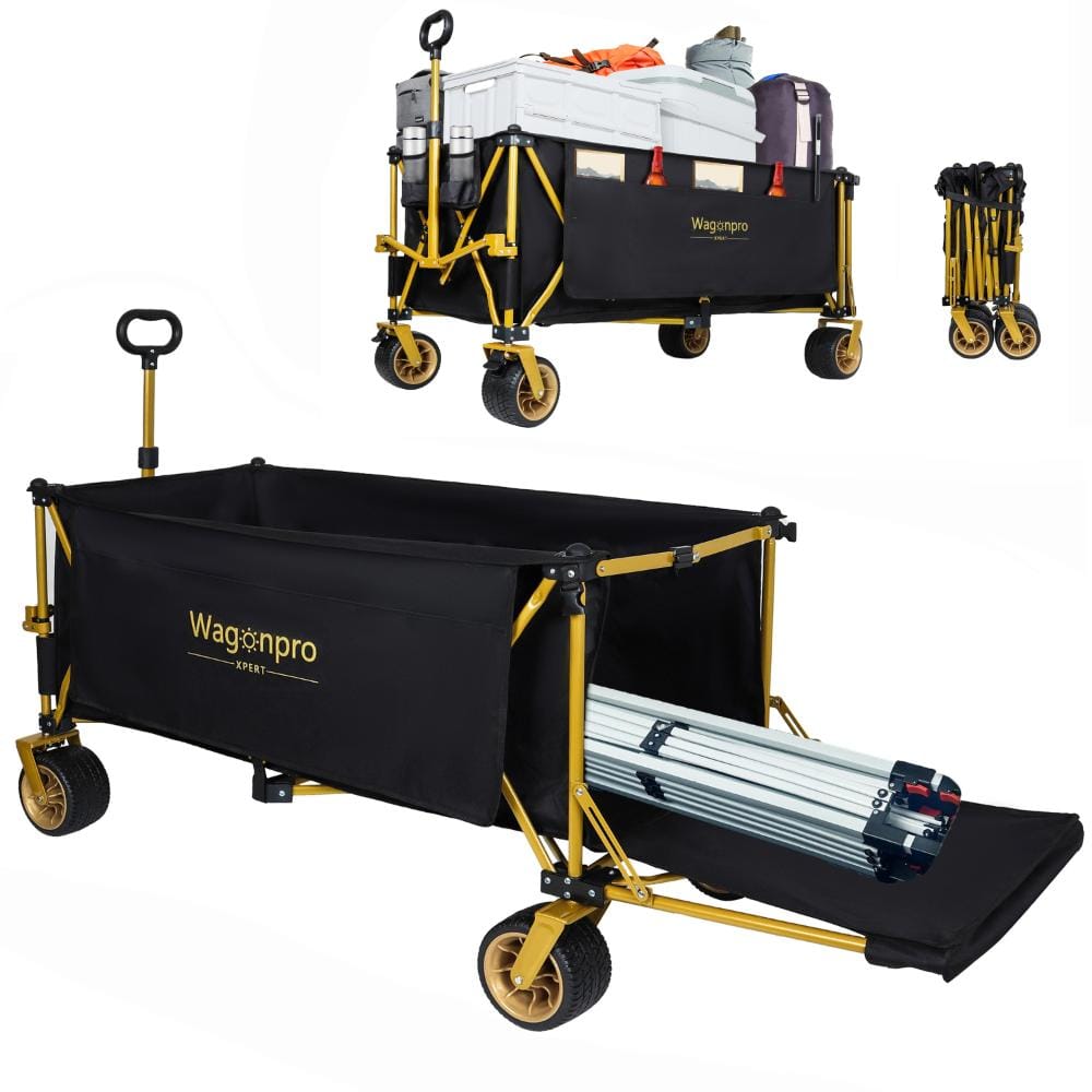 "67.5"" Extra Long Heavy Duty Beach Wagon, 480lbs, Patented Frame, Black" price history on PriceWatchPro