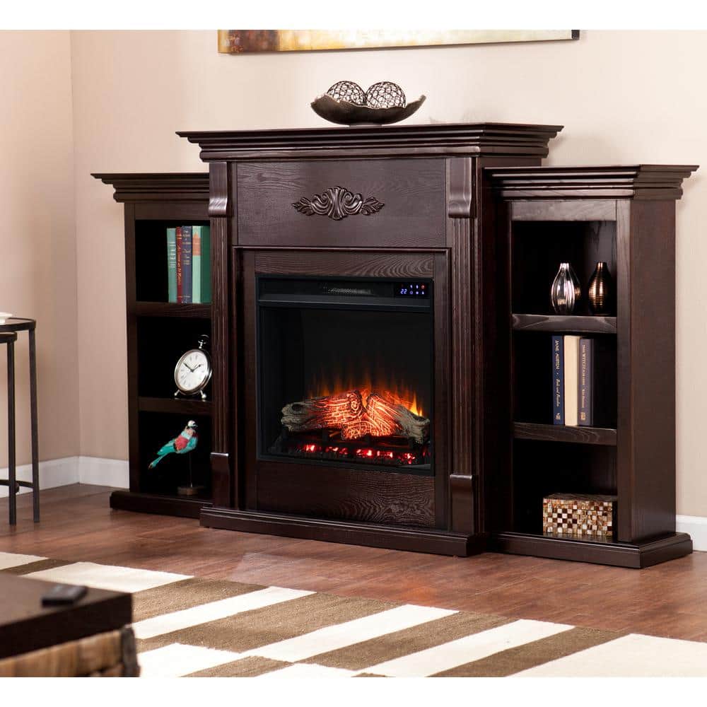 Parekah 70.25 in. Touch Panel Electric Fireplace in Classic Espresso price history on PriceWatchPro