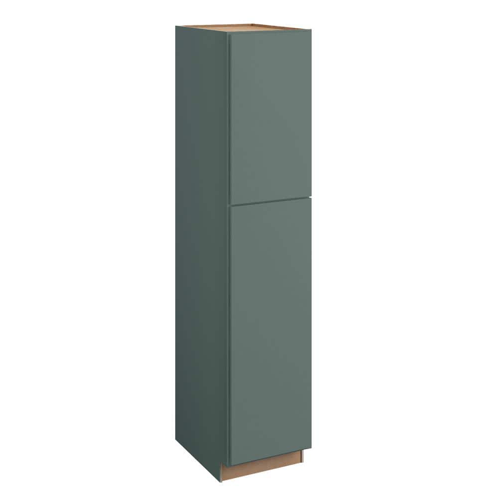 Hargrove 18 in. W x 24 in. D x 84 in. H Assembled Plywood Pantry Kitchen Cabinet in Verdant Green with Soft Close RH price history on PriceWatchPro