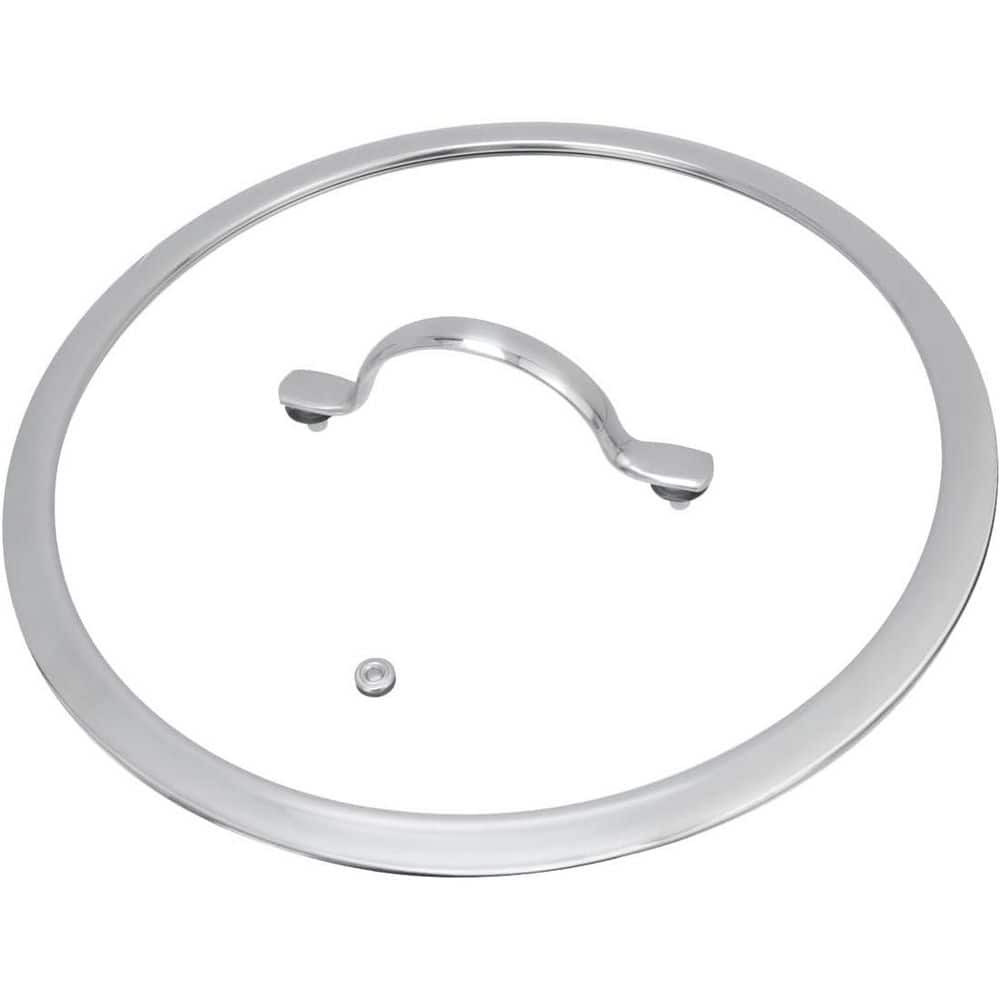 1 Set Clear Tempered Glass with Stainless Steel Handle Steam Vent Pot Lid for Frying Pans and Pots price history on PriceWatchPro