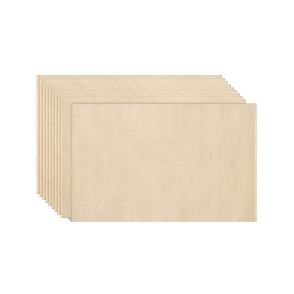 1/8 in. x 12 in. x 18 in. Basswood Project Panel, Unfinished Wood Sheets for Crafts, Laser Cutting & Engraving, 10-Pack price history on PriceWatchPro