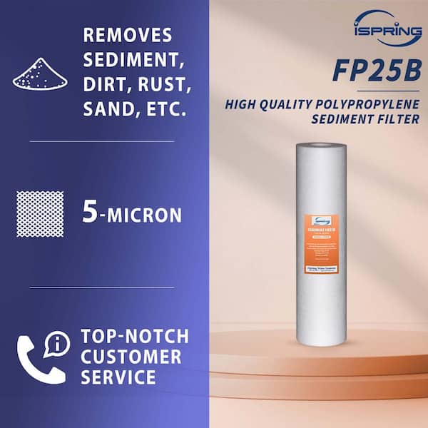 Whole House Sediment Water Filter Replacement Cartridge 20 in. x 4.5 in. 5-Micron (Pack of 1)