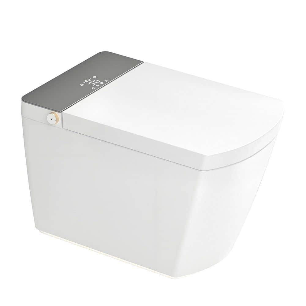 1.0/1.27 GPF Elongated Dual-Flush Integrated Smart Toilet w/ Auto Open/Close Lid and Foot Sensing Flush in White price history on PriceWatchPro