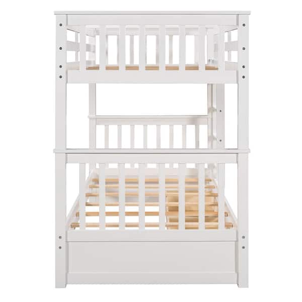 Eer White Twin Over Bunk Bed, Raymour And Flanigan Bunk Beds Twin Over Full Length