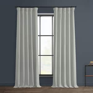 Oyster Solid Rod Pocket Room Darkening Curtain - 50 in. W x 84 in. L (1 Panel)