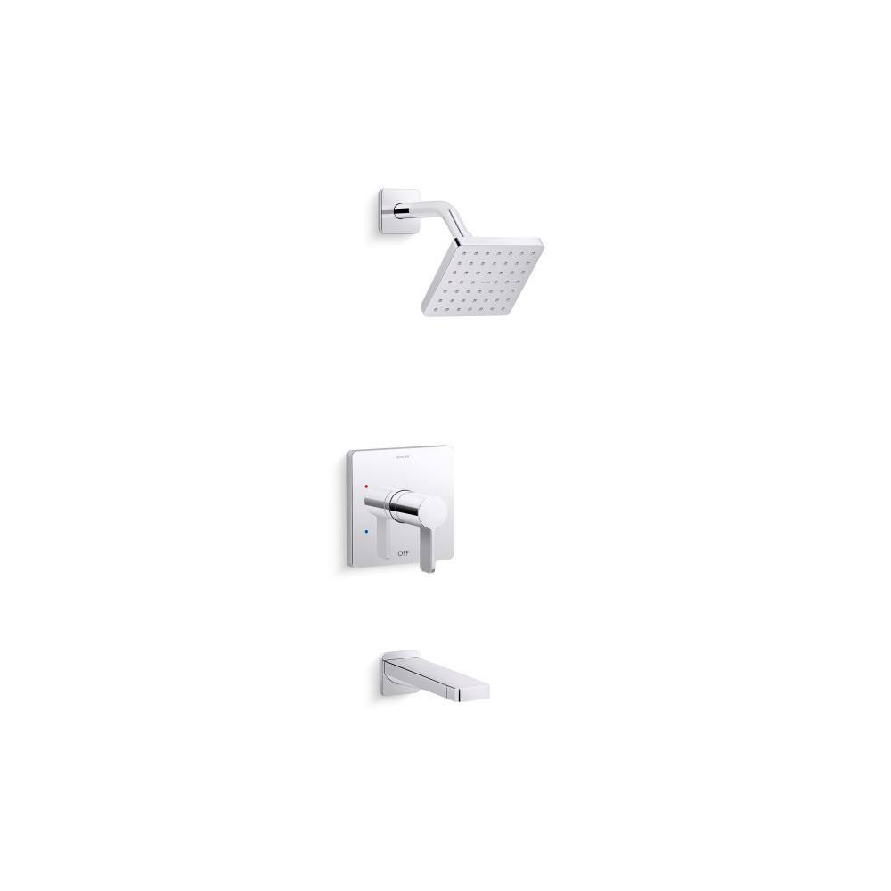 Parallel Rite-Temp Single Handle Bath And Shower Trim Kit 1.75 GPM in Vibrant Brushed Moderne Brass price history on PriceWatchPro