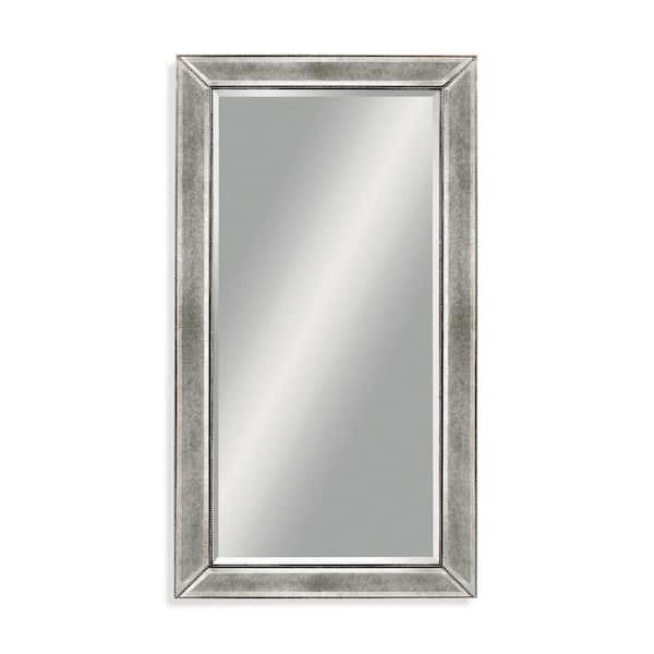 Unbranded Large Rectangle Silver Leaf Hooks Classic Mirror (48 in. H x 36 in. W)