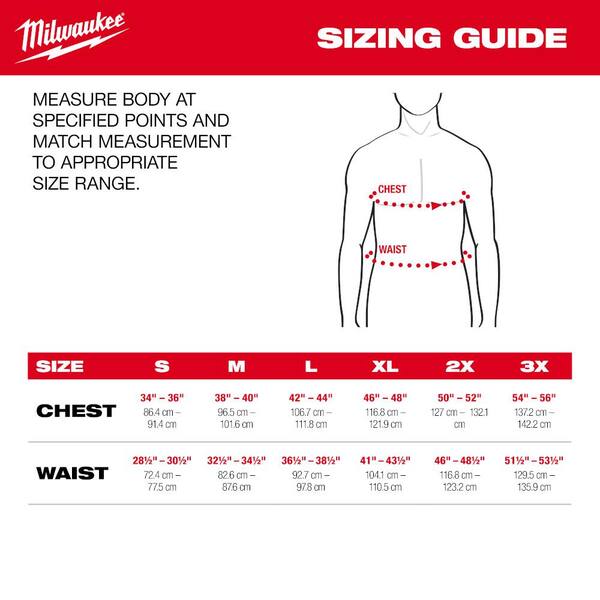 Milwaukee Men's 3X-Large Multi-Color Cotton/Polyester Hybrid