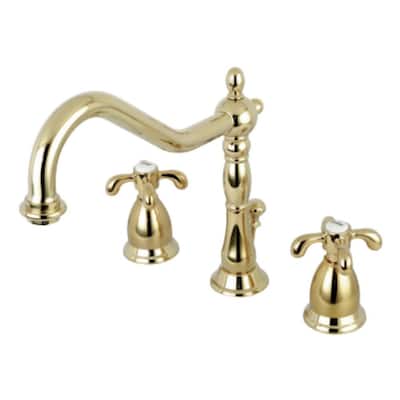 French Country Widespread Bathroom Faucets Sink The Home Depot - French Country Bathroom Sink Faucets