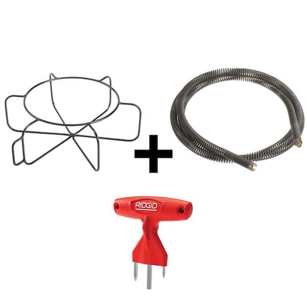 A-8 60 ft. Cable Carrier with C11 1-1/4 in. x 15 ft. Cable and Trident Sectional Cable Decoupler Bundle