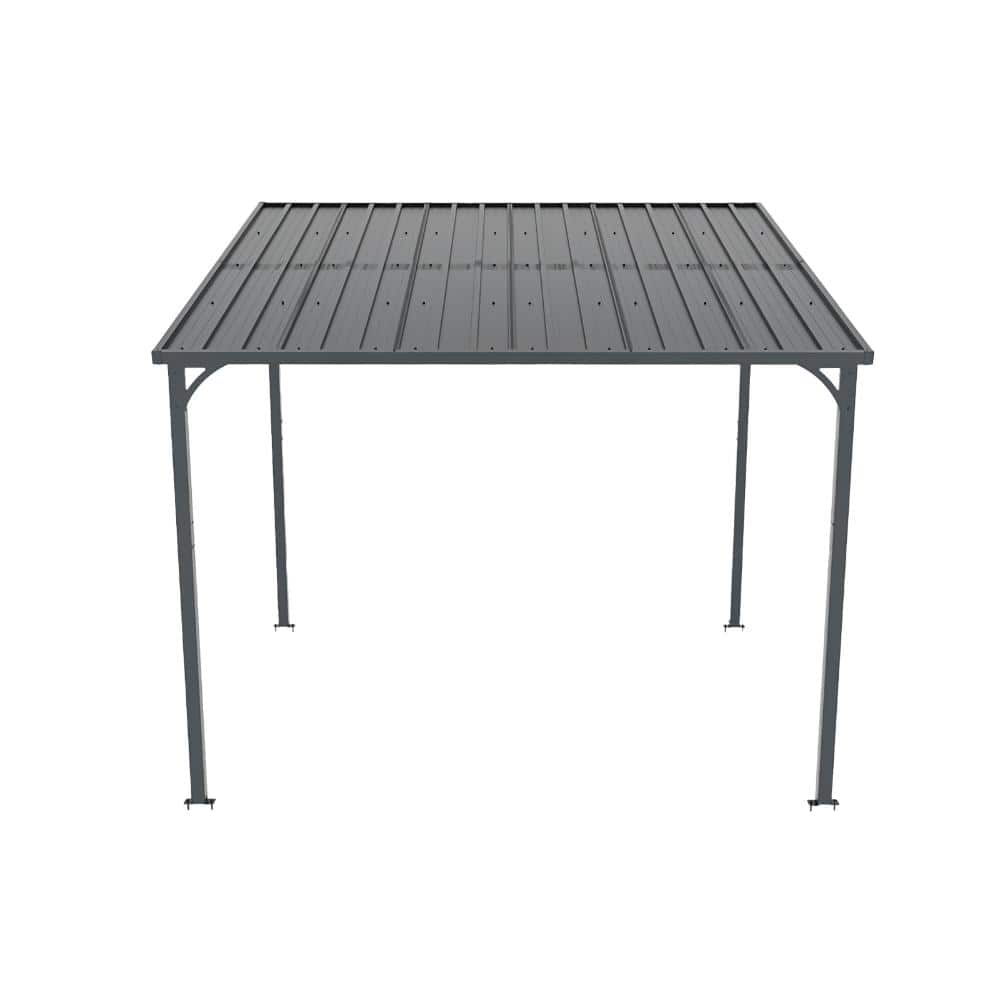 8 x10 ft Black  Outdoor Waterproof Wall-mounted iron sheet shed Gazebo for Patio price history on PriceWatchPro