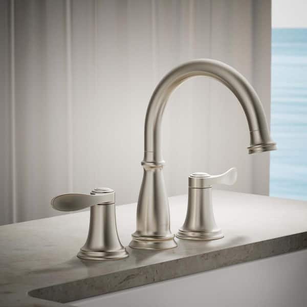 Bellera Double-Handle Tub Faucet Trim in Vibrant Brushed Nickel (Valve Not Included)