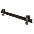 60 in. Contemporary Sliding Bathtub Door Track Assembly Kit in Bronze