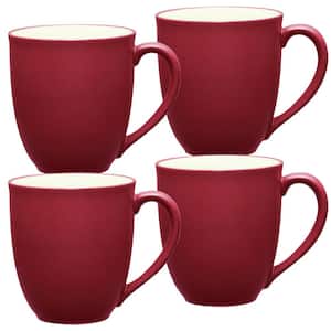 Golden Rabbit 16 oz. Solid Red Enamelware Latte Mugs (Set of 4) RR66S4 -  The Home Depot