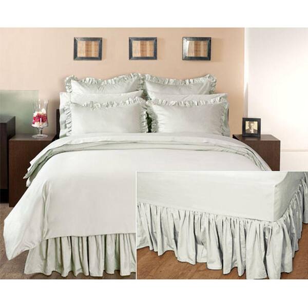 Unbranded Ruffled Windrush King Bedskirt