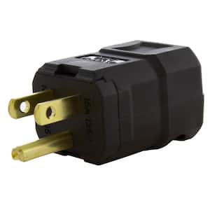 15 Amp 125-Volt NEMA 5-15P Square Household Plug with UL, C-UL Approval