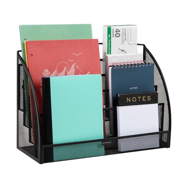 Mind Reader Mesh Mini 3-Tier Drawer Organizer, Desk Supplies Office Supplies  Organizer, 3-Drawers, 1 Top Shelf, Black MINMESH3-BLK - The Home Depot