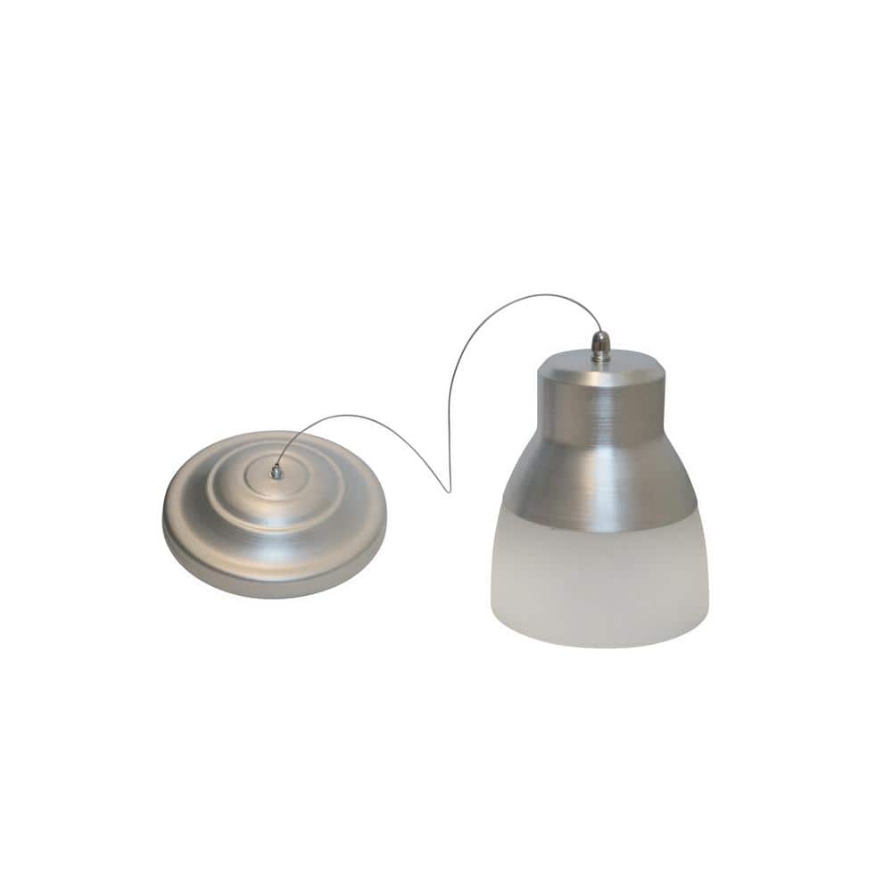 Brushed Nickel Mini Glass LED Pendant Light